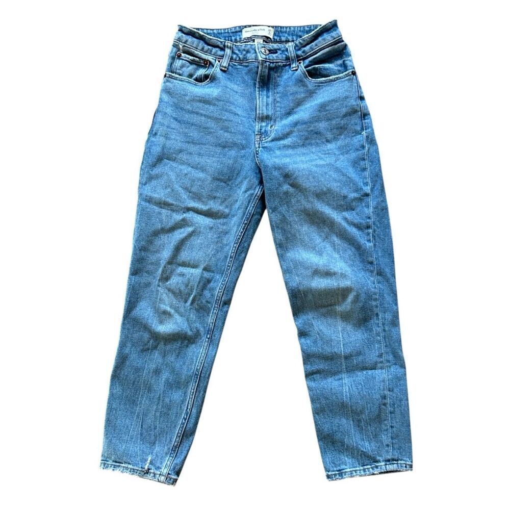 Abercrombie & Fitch Light Blue Cropped Jeans - Picture 1 of 6